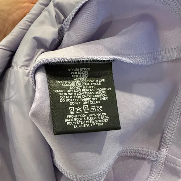 NWT Sunice Hybrid Pullover Lavender Quilted Jacket! Very NICE! Buttery soft - Picture 4 of 5